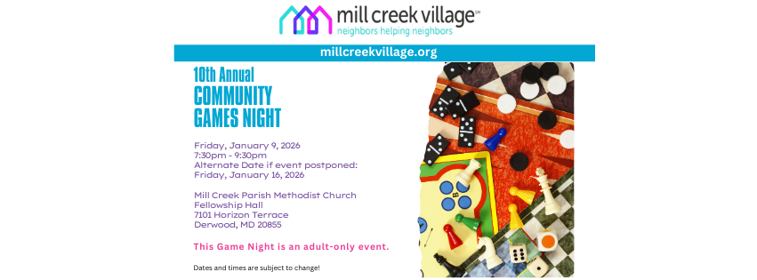 Mill Creek Village 10th Annual Community Games Night